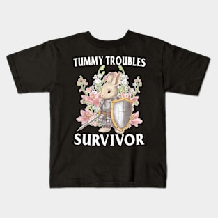 Tummy Troubles Survivor Funny Sarcastic Kids T-Shirt